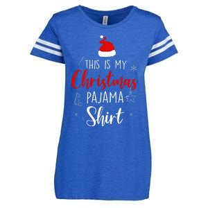 Funny Christmas Pj Pajama Women Pjs For Family Enza Ladies Jersey Football T-Shirt