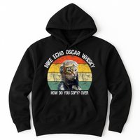 Funny Cat Pilot Mike Echo Oscar Whisky How Do You Copy Meow Hoodie