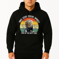 Funny Cat Pilot Mike Echo Oscar Whisky How Do You Copy Meow Hoodie