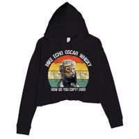 Funny Cat Pilot Mike Echo Oscar Whisky How Do You Copy Meow Crop Fleece Hoodie
