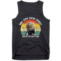 Funny Cat Pilot Mike Echo Oscar Whisky How Do You Copy Meow Tank Top