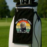 Funny Cat Pilot Mike Echo Oscar Whisky How Do You Copy Meow Golf Towel
