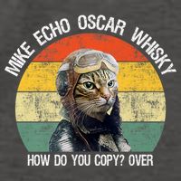 Funny Cat Pilot Mike Echo Oscar Whisky How Do You Copy Meow Vector Backpack