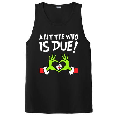 Funny Christmas Pregnancy A Little Who Is Due Xmas Gift PosiCharge Competitor Tank