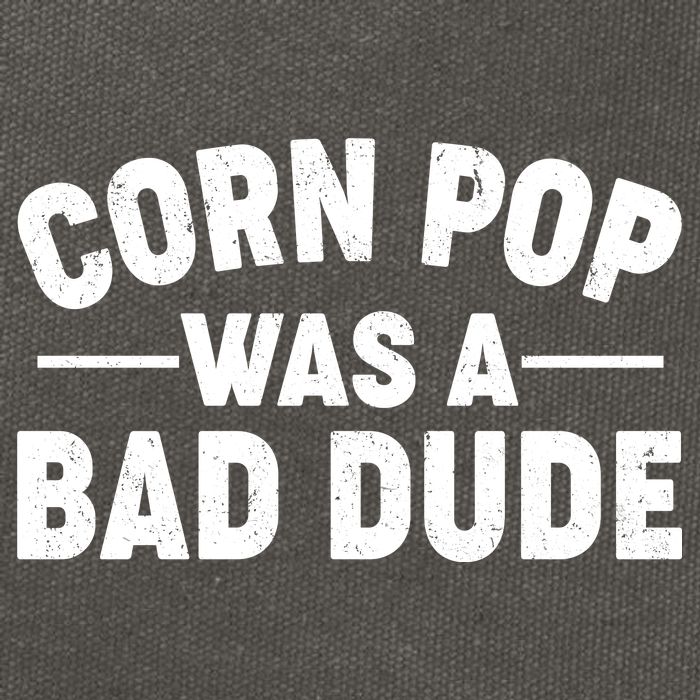 Funny Corn Pop Was A Bad Dude Cotton Canvas Backpack