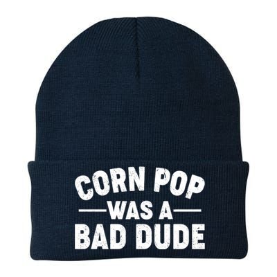 Funny Corn Pop Was A Bad Dude Knit Cap Winter Beanie