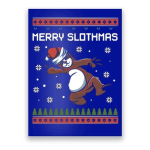 Funny Costume Pj Christmas Merry Slothmas Ugly Xmas Gift Poster