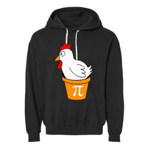 Funny Chicken Pot Pi Day Pie Math Lover Teacher Geek Garment-Dyed Fleece Hoodie