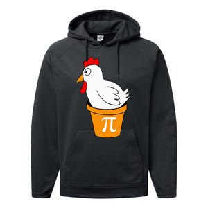 Funny Chicken Pot Pi Day Pie Math Lover Teacher Geek Performance Fleece Hoodie