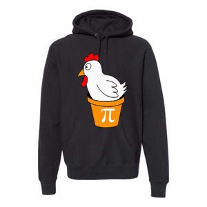 Funny Chicken Pot Pi Day Pie Math Lover Teacher Geek Premium Hoodie