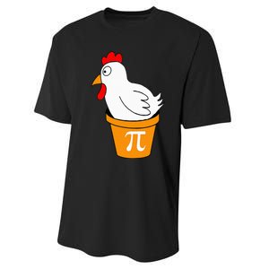 Funny Chicken Pot Pi Day Pie Math Lover Teacher Geek Performance Sprint T-Shirt