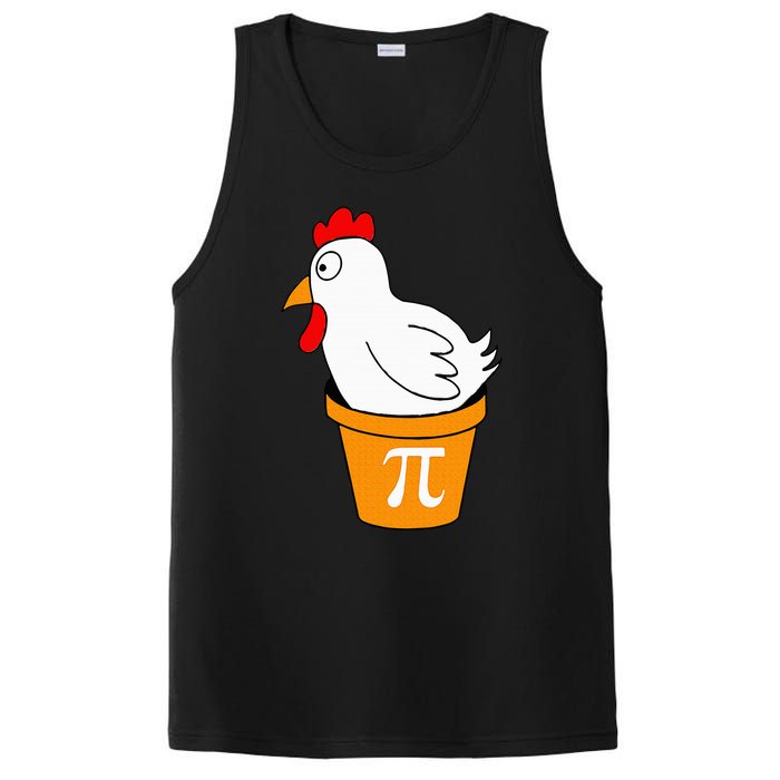 Funny Chicken Pot Pi Day Pie Math Lover Teacher Geek PosiCharge Competitor Tank