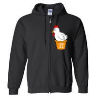 Funny Chicken Pot Pi Day Pie Math Lover Teacher Geek Full Zip Hoodie