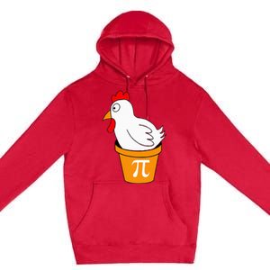 Funny Chicken Pot Pi Day Pie Math Lover Teacher Geek Premium Pullover Hoodie