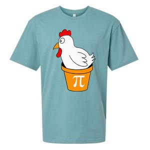 Funny Chicken Pot Pi Day Pie Math Lover Teacher Geek Sueded Cloud Jersey T-Shirt