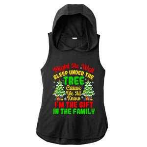 Funny Christmas Pajamas For Familys Womenss Ladies PosiCharge Tri-Blend Wicking Draft Hoodie Tank