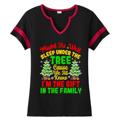 Funny Christmas Pajamas For Familys Womenss Ladies Halftime Notch Neck Tee