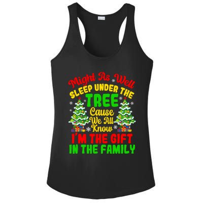 Funny Christmas Pajamas For Familys Womenss Ladies PosiCharge Competitor Racerback Tank