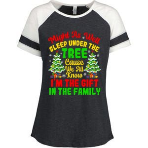 Funny Christmas Pajamas For Familys Womenss Enza Ladies Jersey Colorblock Tee