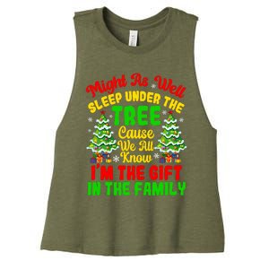 Funny Christmas Pajamas For Familys Womenss Women's Racerback Cropped Tank