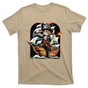 Funny Cat Pirate Cat Adventure T-Shirt