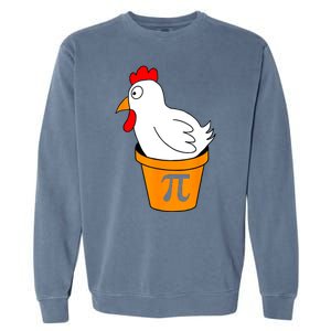 Funny Chicken Pot Pie Math Lover Gift Garment-Dyed Sweatshirt