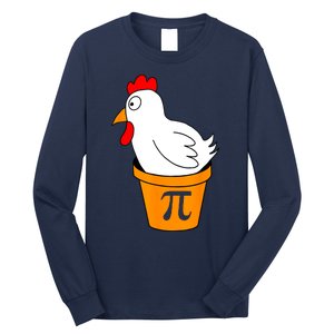 Funny Chicken Pot Pie Math Lover Gift Long Sleeve Shirt