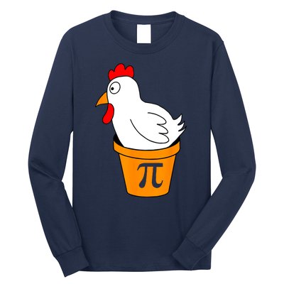 Funny Chicken Pot Pie Math Lover Gift Long Sleeve Shirt