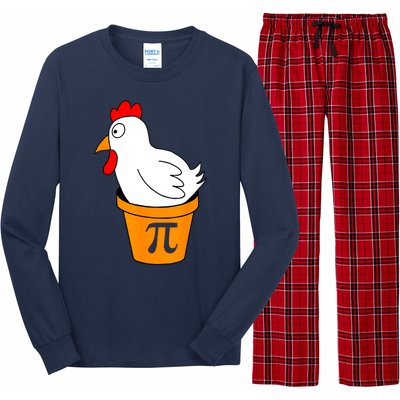 Funny Chicken Pot Pie Math Lover Gift Long Sleeve Pajama Set