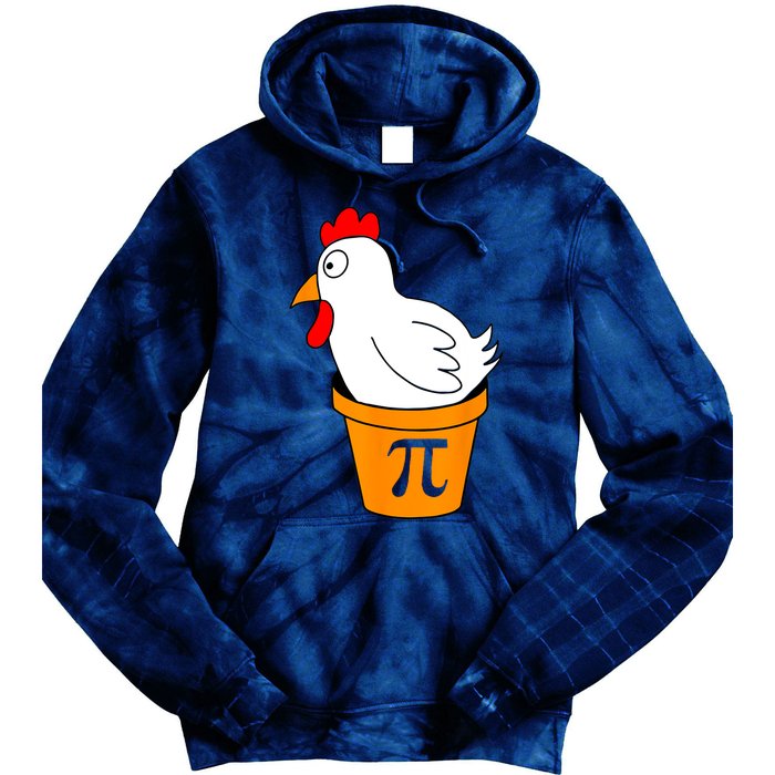 Funny Chicken Pot Pie Math Lover Gift Tie Dye Hoodie