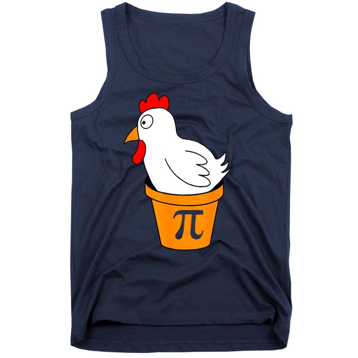 Funny Chicken Pot Pie Math Lover Gift Tank Top