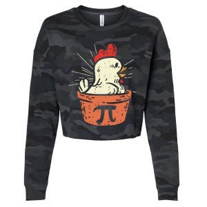 Funny Chicken Pot Pi Shirts Day Pie Math Lover Geek Gift Cropped Pullover Crew