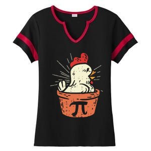 Funny Chicken Pot Pi Shirts Day Pie Math Lover Geek Gift Ladies Halftime Notch Neck Tee