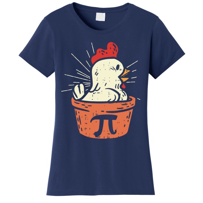 Funny Chicken Pot Pi Shirts Day Pie Math Lover Geek Gift Women's T-Shirt