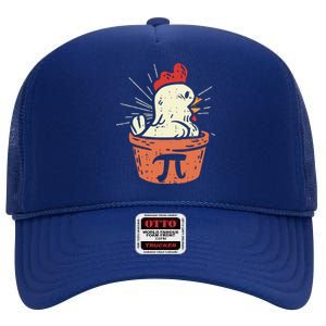 Funny Chicken Pot Pi Shirts Day Pie Math Lover Geek Gift High Crown Mesh Back Trucker Hat