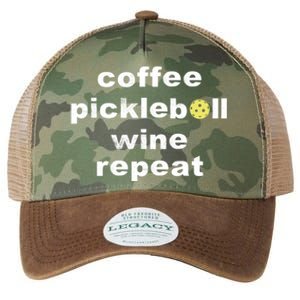 Funny Coffee Pickleball Wine Repeat Dinker Er Gift Legacy Tie Dye Trucker Hat