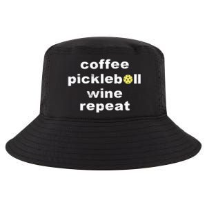 Funny Coffee Pickleball Wine Repeat Dinker Er Gift Cool Comfort Performance Bucket Hat