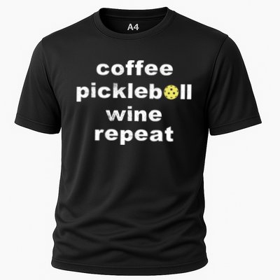 Funny Coffee Pickleball Wine Repeat Dinker Er Gift Performance Shirt
