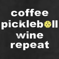 Funny Coffee Pickleball Wine Repeat Dinker Er Gift 25L Jumbo Tote