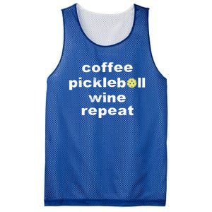 Funny Coffee Pickleball Wine Repeat Dinker Er Gift Mesh Reversible Basketball Jersey Tank