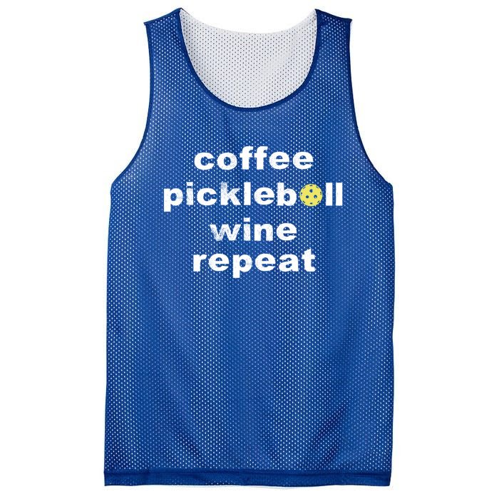 Funny Coffee Pickleball Wine Repeat Dinker Er Gift Mesh Reversible Basketball Jersey Tank