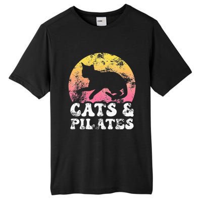 Funny Cats & Pilates Vintage Retro Hobby Tall Fusion ChromaSoft Performance T-Shirt