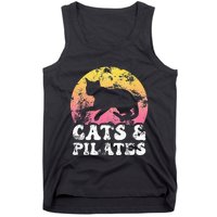 Funny Cats & Pilates Vintage Retro Hobby Tank Top