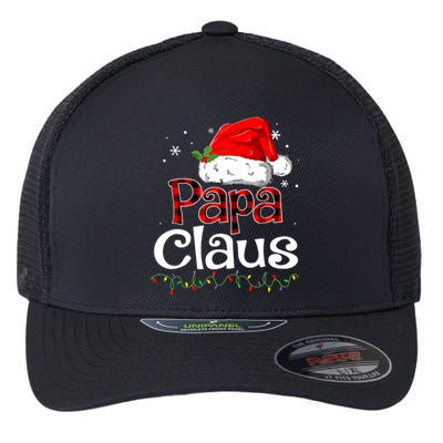 Funny Christmas Papa Claus Santa Pajama Matching Family Gift Flexfit Unipanel Trucker Cap