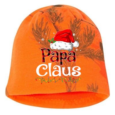 Funny Christmas Papa Claus Santa Pajama Matching Family Gift Kati - Camo Knit Beanie