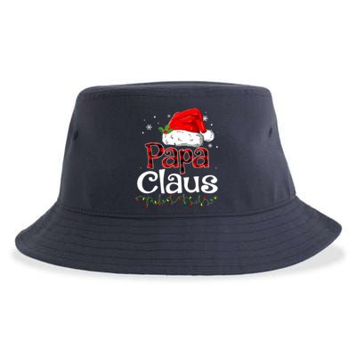 Funny Christmas Papa Claus Santa Pajama Matching Family Gift Sustainable Bucket Hat