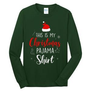 Funny Christmas PJ Pajama PJS for Family Tall Long Sleeve T-Shirt