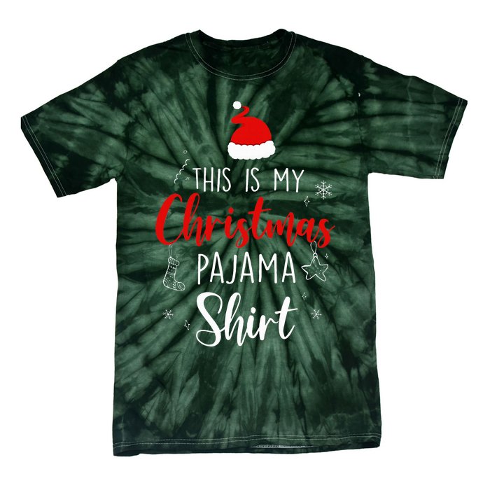 Funny Christmas PJ Pajama PJS for Family Tie-Dye T-Shirt