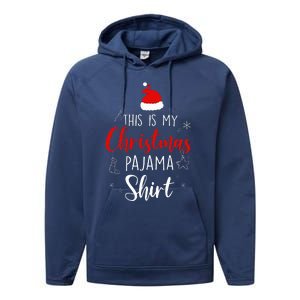 Funny Christmas PJ Pajama PJS for Family Performance Fleece Hoodie