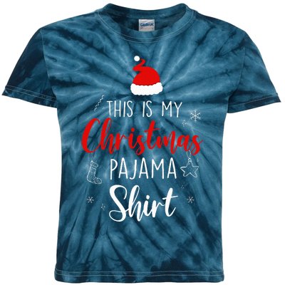 Funny Christmas PJ Pajama PJS for Family Kids Tie-Dye T-Shirt